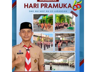 SMK Ma’arif NU 03 Larangan Peringati Hari Pramuka ke-65 dengan Semangat Kebersamaan