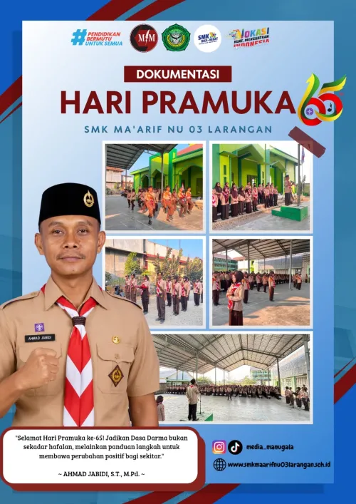 SMK Ma’arif NU 03 Larangan Peringati Hari Pramuka ke-65 dengan Semangat Kebersamaan
