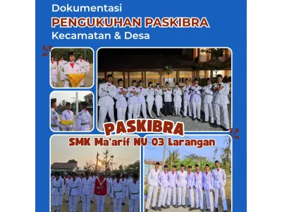 Paskibra SMK Ma’arif NU 03 Larangan Ikuti Pengukuhan Tingkat Kecamatan dan Desa