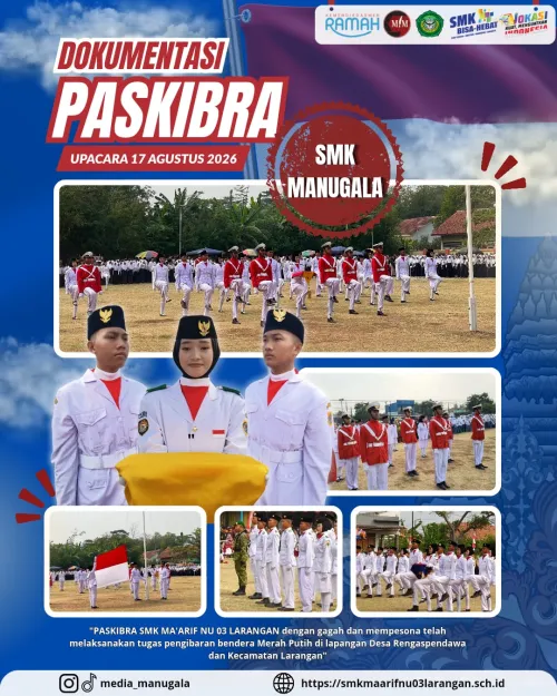 Paskibra SMK Ma’arif NU 03 Larangan Tuntaskan Tugas Pengibaran Bendera pada HUT ke-81 RI