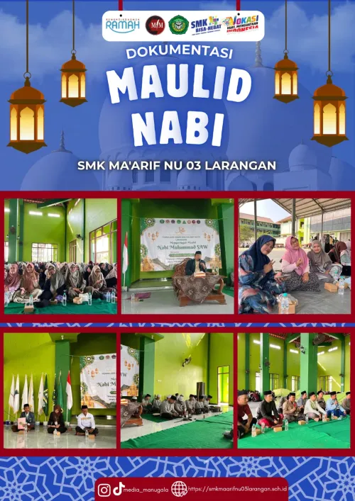 SMK Ma’arif NU 03 Larangan Gelar Peringatan Maulid Nabi Muhammad SAW