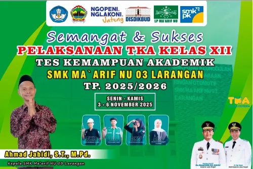 SELAMAT MENGIKUTI TES KEMAMPUAN AKADEMIK (TKA) 2025