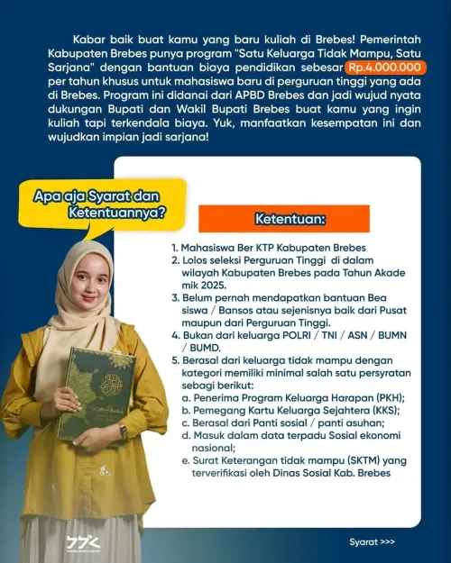 Program Satu Keluarga Tidak Mampu, Satu Sarjana